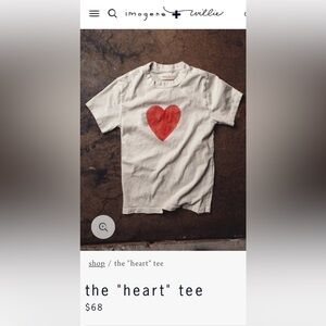 Imogene + Willie Tee Heart Tee - M